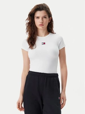 Obrázek produktu Tommy Jeans T-Shirt Badge DW0DW17881 Bílá Slim Fit