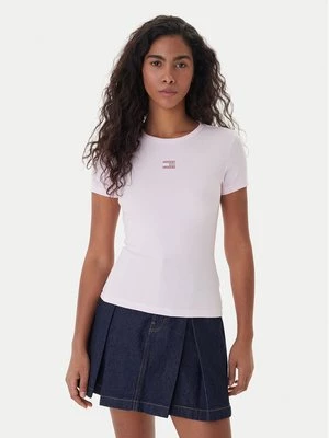 Obrázek produktu Tommy Jeans T-Shirt Badge DW0DW17881 Růžová Slim Fit
