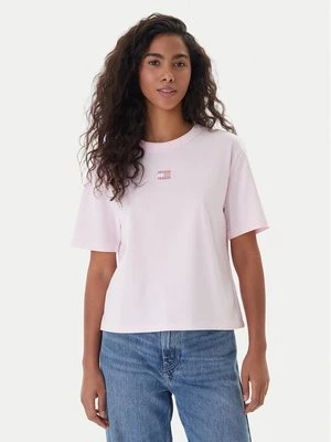 Obrázek produktu Tommy Jeans T-Shirt Badge DW0DW22202 Růžová Boxy Fit