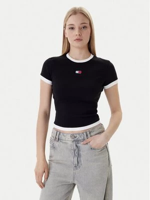 Obrázek produktu Tommy Jeans T-Shirt Badge DW0DW22575 Černá Slim Fit