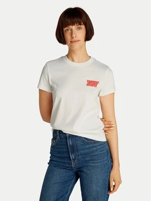 Obrázek produktu Tommy Jeans T-Shirt Bubble DW0DW21338 Bílá Regular Fit