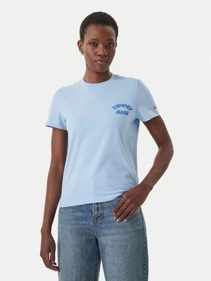 Obrázek produktu Tommy Jeans T-Shirt Bubble Logo DW0DW22310 Světle modrá Regular Fit