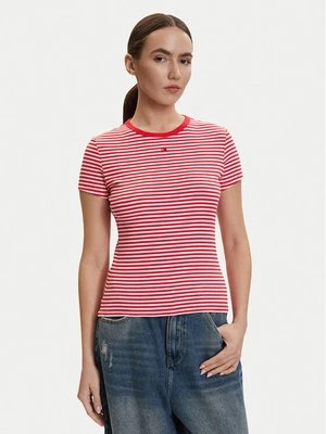 Obrázek produktu Tommy Jeans T-Shirt DW0DW17383 Červená Slim Fit