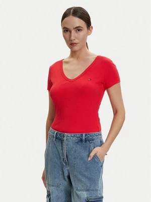 Obrázek produktu Tommy Jeans T-Shirt DW0DW17385 Červená Slim Fit