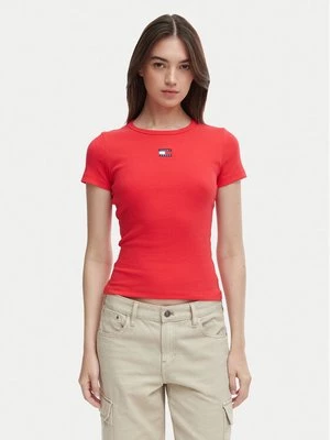 Obrázek produktu Tommy Jeans T-Shirt DW0DW17881 Červená Slim Fit