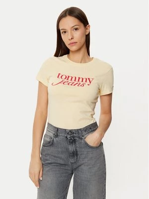 Obrázek produktu Tommy Jeans T-Shirt DW0DW19447 Žlutá Slim Fit