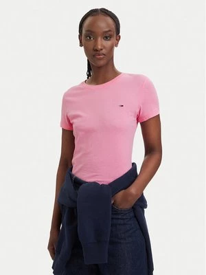 Obrázek produktu Tommy Jeans T-Shirt DW0DW20459 Světle růžová Slim Fit