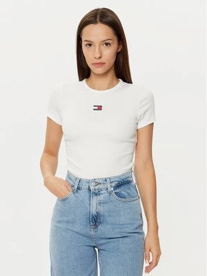 Obrázek produktu Tommy Jeans T-Shirt DW0DW20463 Bílá Slim Fit