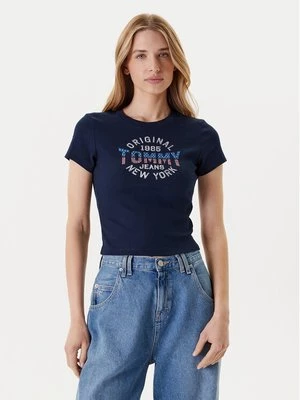 Obrázek produktu Tommy Jeans T-Shirt DW0DW21421 Tmavomodrá Slim Fit