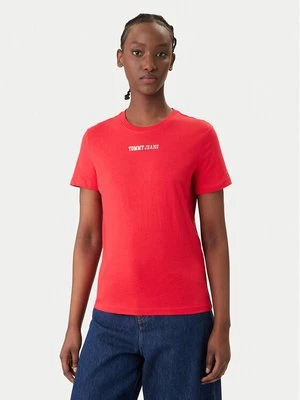 Obrázek produktu Tommy Jeans T-Shirt DW0DW22277 Červená Regular Fit