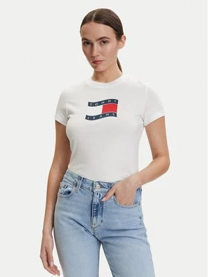 Obrázek produktu Tommy Jeans T-Shirt DW0DW22781 Écru Regular Fit Krémová