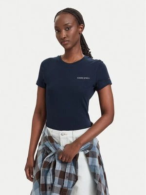 Obrázek produktu Tommy Jeans T-Shirt Ess Logo DW0DW23479 Tmavomodrá Slim Fit