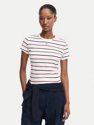 Obrázek produktu Tommy Jeans T-Shirt Essential DW0DW17383 Bílá Slim Fit