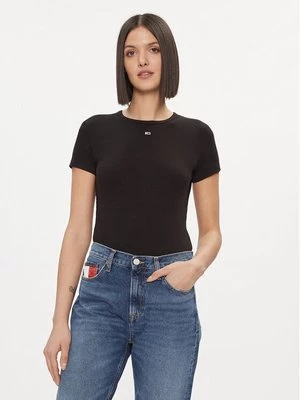 Obrázek produktu Tommy Jeans T-Shirt Essential DW0DW17383 Černá Slim Fit