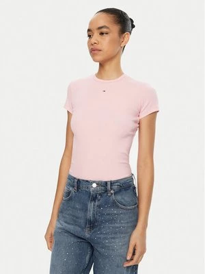 Obrázek produktu Tommy Jeans T-Shirt Essential DW0DW17383 Růžová Slim Fit