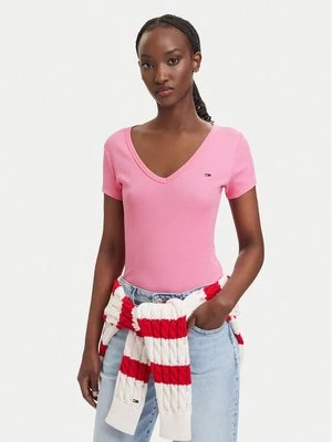Obrázek produktu Tommy Jeans T-Shirt Essential DW0DW17385 Světle růžová Slim Fit
