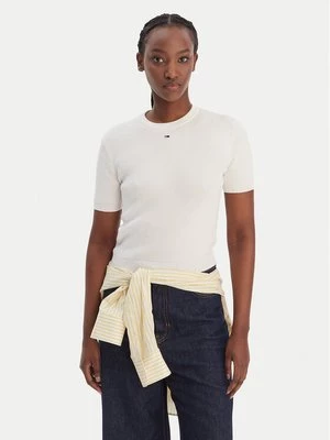 Obrázek produktu Tommy Jeans T-Shirt Essential DW0DW19336 Krémová Regular Fit