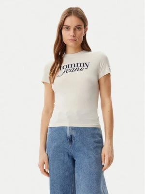 Obrázek produktu Tommy Jeans T-Shirt Essential DW0DW19447 Béžová Slim Fit