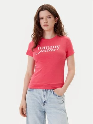 Obrázek produktu Tommy Jeans T-Shirt Essential DW0DW19447 Růžová Slim Fit