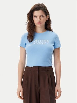 Obrázek produktu Tommy Jeans T-Shirt Essential DW0DW19447 Světle modrá Slim Fit