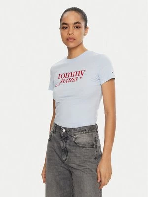 Obrázek produktu Tommy Jeans T-Shirt Essential DW0DW19447 Světle modrá Slim Fit