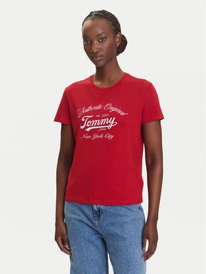 Obrázek produktu Tommy Jeans T-Shirt Essential DW0DW21404 Červená Regular Fit