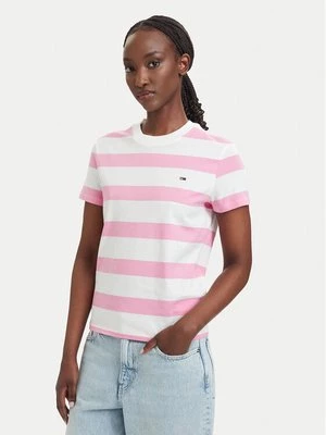Obrázek produktu Tommy Jeans T-Shirt Flag DW0DW23801 Světle růžová Regular Fit