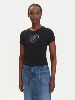 Obrázek produktu Tommy Jeans T-Shirt Heart DW0DW21390 Černá Slim Fit