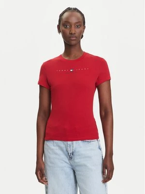 Obrázek produktu Tommy Jeans T-Shirt Linear DW0DW21422 Červená Slim Fit