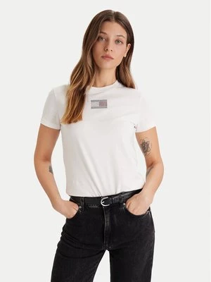 Obrázek produktu Tommy Jeans T-Shirt Party Flag DW0DW21965 Écru Regular Fit Krémová