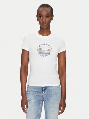 Obrázek produktu Tommy Jeans T-Shirt Romance DW0DW21342 Écru Slim Fit Krémová