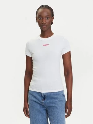 Obrázek produktu Tommy Jeans T-Shirt Script Label DW0DW21402 Bílá Slim Fit