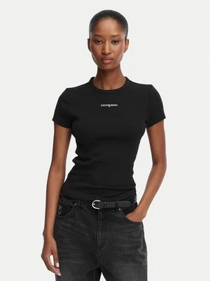 Obrázek produktu Tommy Jeans T-Shirt Script Rib DW0DW22809 Černá Slim Fit