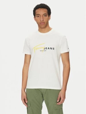 Obrázek produktu Tommy Jeans T-Shirt Signature Dna DM0DM20817 Bílá Regular Fit