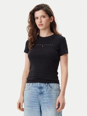 Obrázek produktu Tommy Jeans T-Shirt Tonal Linear DW0DW20315 Černá Slim Fit
