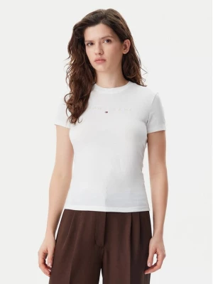 Obrázek produktu Tommy Jeans T-Shirt Tonal Linear DW0DW20315 Écru Slim Fit Krémová