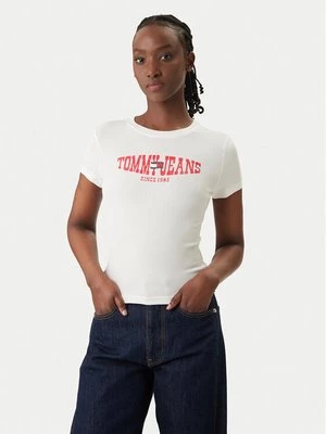 Obrázek produktu Tommy Jeans T-Shirt Wavy Flag DW0DW22272 Bílá Slim Fit