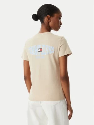 Obrázek produktu Tommy Jeans T-Shirt Wavy Flag DW0DW22274 Světle béžová Regular Fit