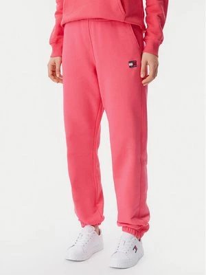 Obrázek produktu Tommy Jeans Teplákové kalhoty Badge DW0DW20679 Růžová Regular Fit