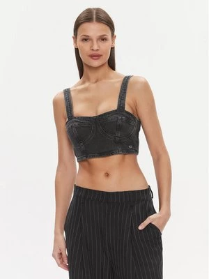Obrázek produktu Tommy Jeans Top Bustier Top Ah7185 DW0DW17699 Černá Slim Fit