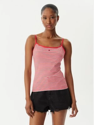 Obrázek produktu Tommy Jeans Top Essential DW0DW20675 Světle červená Slim Fit