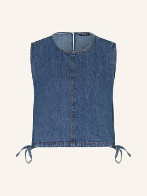 Obrázek produktu Tommy Jeans Top V Džínovém Vzhledu tmavě modrá