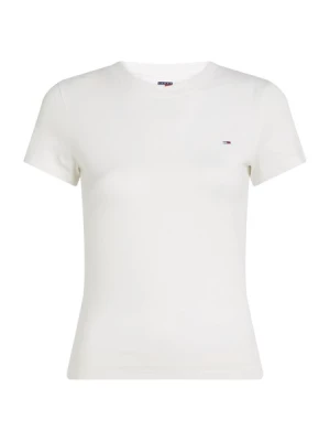 Obrázek produktu Tommy Jeans Tričko 'Flag Embroidery Slim'  bílá