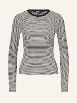 Obrázek produktu Tommy Jeans Tričko S Dlouhým Rukávem černá / bílá