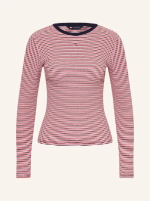 Obrázek produktu Tommy Jeans Tričko S Dlouhým Rukávem červená / tmavě modrá / bílá