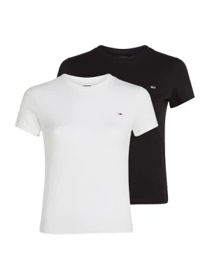 Obrázek produktu Tommy Jeans Tričko 'Slim T'  černá / bílá