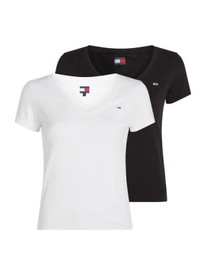 Obrázek produktu Tommy Jeans Tričko 'Slim T'  černá / bílá