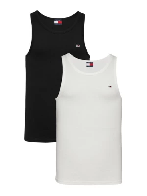 Obrázek produktu Tommy Jeans Tričko 'Tommy Flag Extra Slim Tank'  černá / bílá