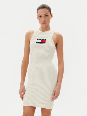 Obrázek produktu Tommy Jeans Úpletové šaty DW0DW20877 Écru Slim Fit