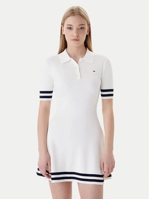 Obrázek produktu Tommy Jeans Úpletové šaty DW0DW22106 Écru Slim Fit
